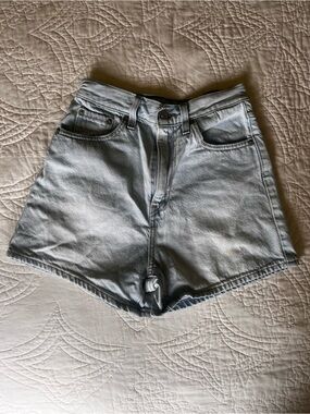 Levi’s High Loose Jean Shorts. Light Blue. Size 24. **See damage**
